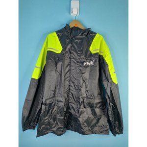 HWK Motorcycle Rain Jacket- Size L- Preowned